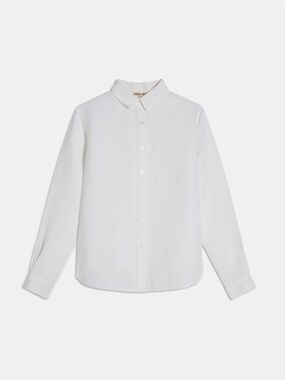 Emporio Sirenuse Light Wind Sparrow Shirt in White Linen US 6 NWT